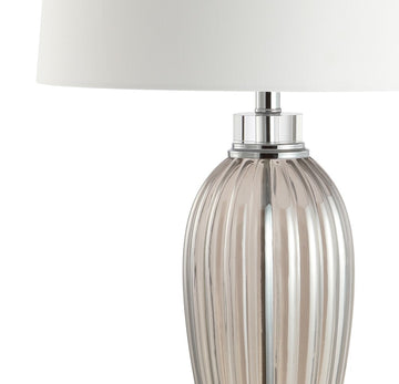 Julian 33.5" Glass/Crystal LED Table Lamp - JONATHAN Y